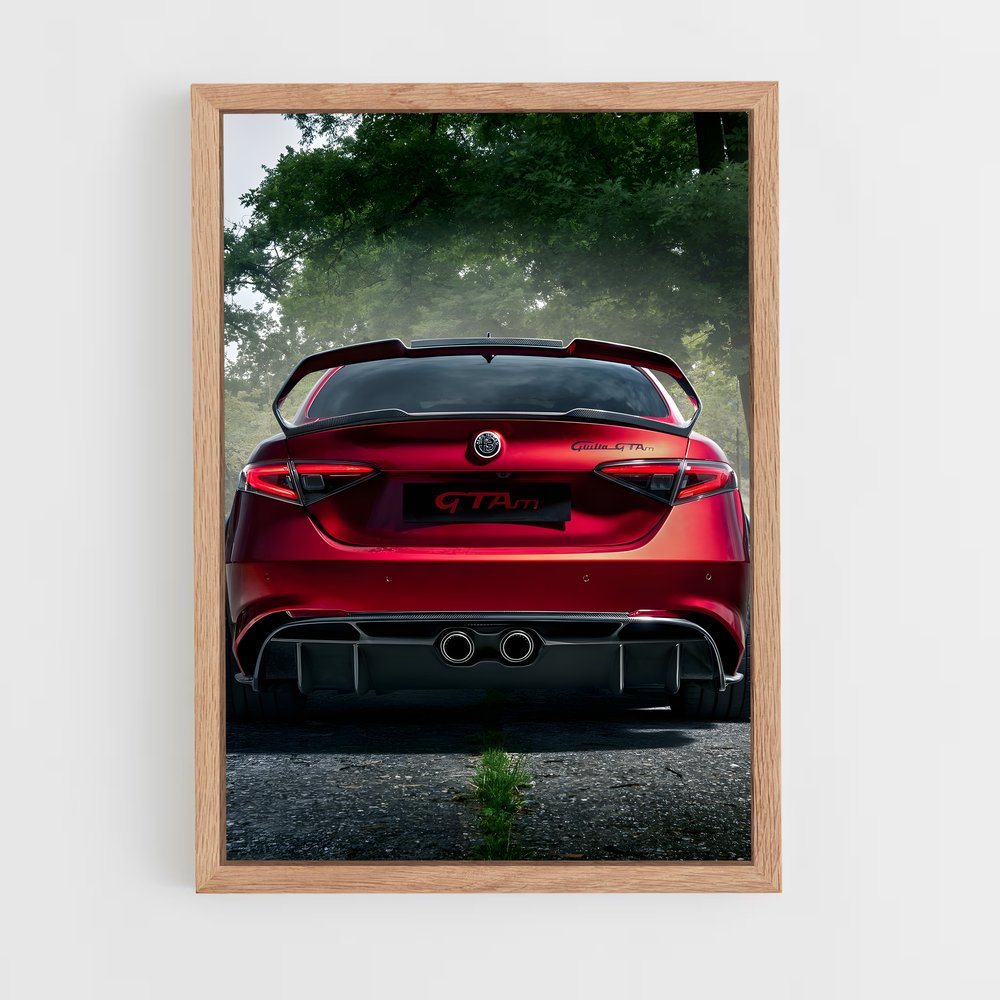 Poster Rouge Vitesse – affiche Alfa Romeo (vue 4)